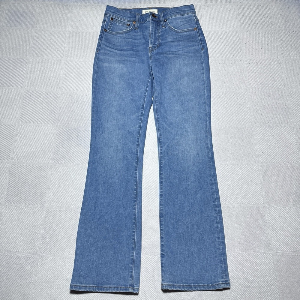 Madewell Cali Demi-Boot Jeans Womens 25 Tall Medium Wash Mid Rise Stretch Denim